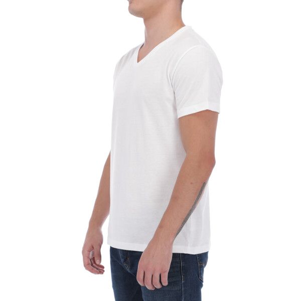 Playera Cuello V 100% Algodón peinado premium - Fit perfecto