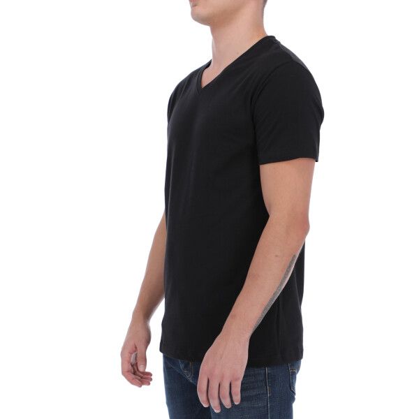 Playera Cuello V 100% Algodón peinado premium - Fit perfecto