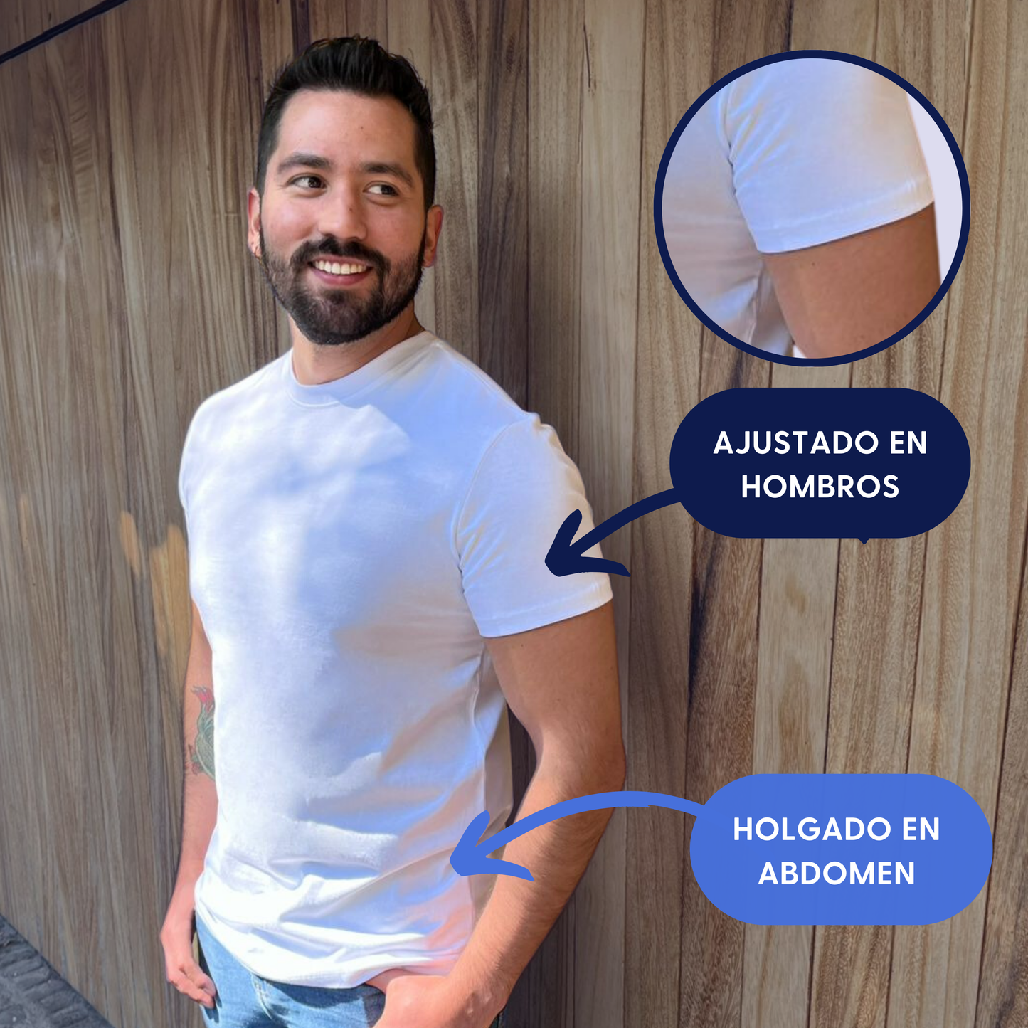 Playera 100% Algodón peinado premium - Fit Perfecto