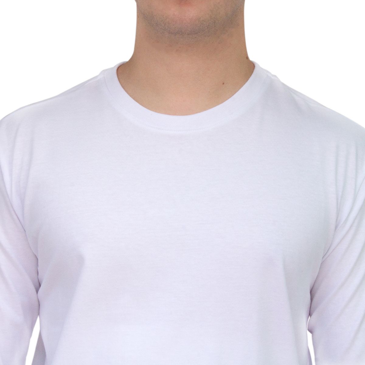 Playera de manga larga 100% Algodón peinado premium