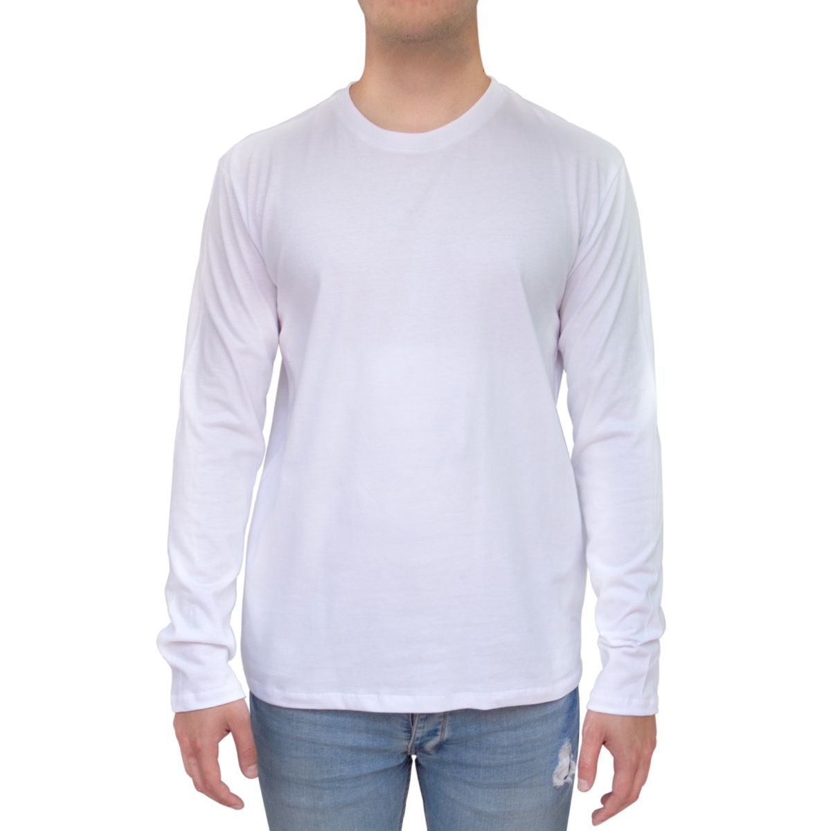 Playera de manga larga 100% Algodón peinado premium