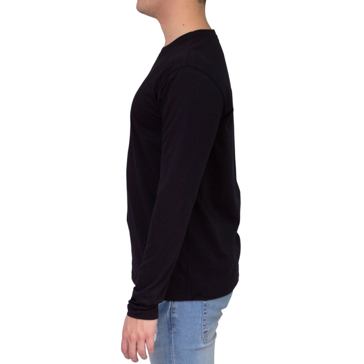 Playera de manga larga 100% Algodón peinado premium