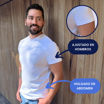 Playera  100% Algodón peinado premium - Fit Perfecto
