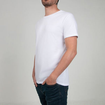 Pack Cápsula Esencial 3x Playeras Negro - Blanco - Azul - 100% Algodón - Fit-Perfecto