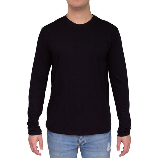 Playera de manga larga 100% Algodón peinado premium